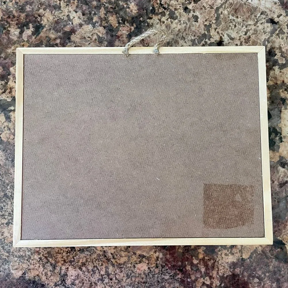 Blue Double Butterfly Large Rectangle Shadow Box